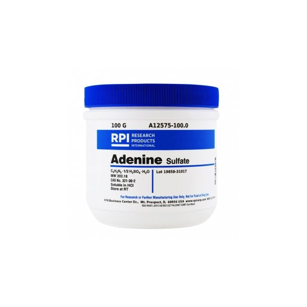 Rpi Adenine Sulfate, 100 G A12575-100.0 - main